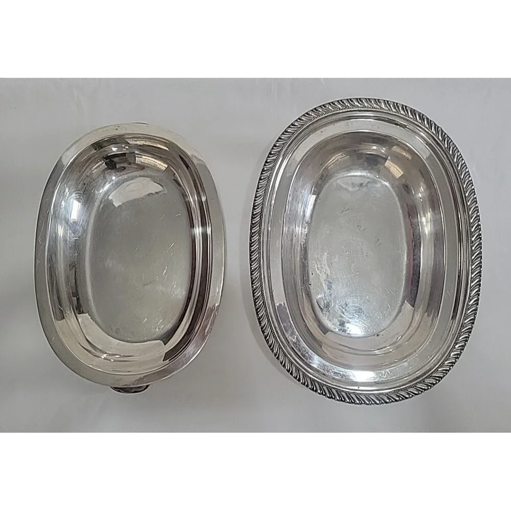 Vintage Viking EPNS Yorkshire Covered Serving Dish Silverplate V101 Oval 12